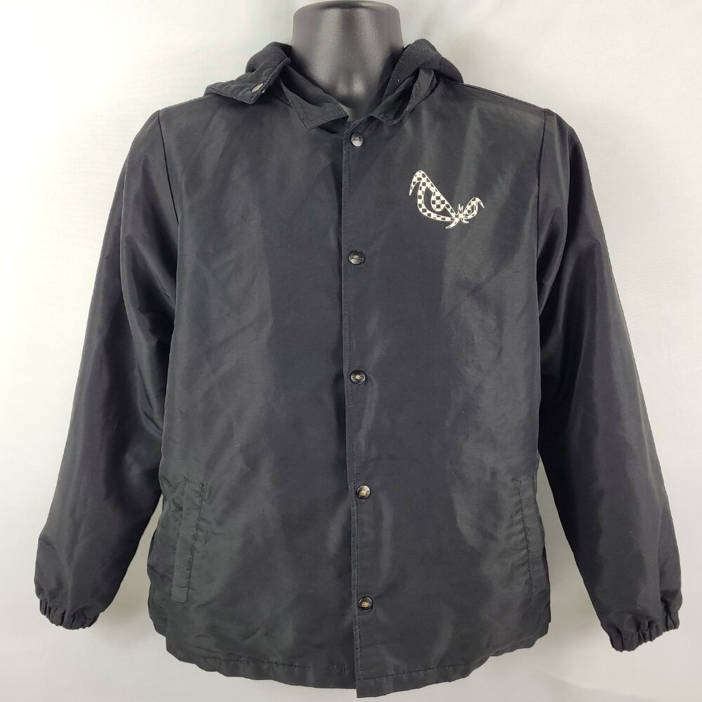 No Fear Vintage Snap-Up Hooded Lined Light Jacket Youth size XL